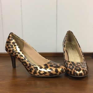 Leopard print heels
